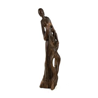 African Ironwood Carved Female Figural Sculpture