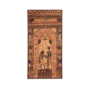 TOC Egyptian Revival Applique Tapestry Large Panel