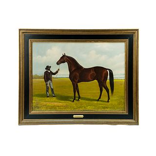 Henry Stull Signed Equestrian Oil on Canvas