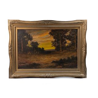 After Ralph Blakelock Signed Oil on Canvas