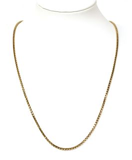A 9ct gold filed paperlink chain,