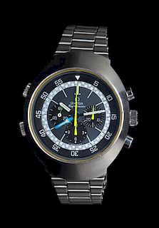 A Stainless Steel Ref. 145.036 Flightmaster Wristwatch, Omega, Circa 1972,