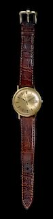 A Yellow Gold Ref. 807A Automatic De Luxe Wristwatch, IWC,