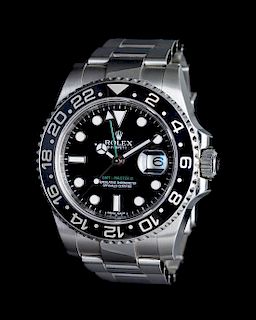 A Stainless Steel and Ceramic Ref. 116710 GMT Master 2 Wristwatch, Rolex,