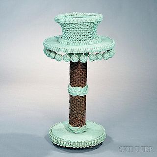 Light Green-painted Sailor-made Ropework Stand