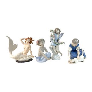 Lot of 4 Porcelain World Porcelain Female Figures