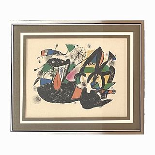 Joan Miro "Dorothea Tanning" Color Lithograph