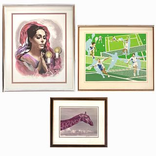 Lot of 3 Signed Lithograph & Serigraph Artworks