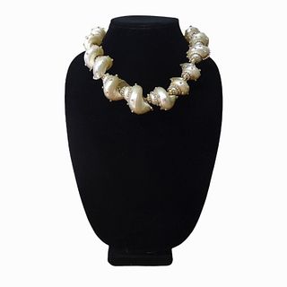 Valentino Runway Haute Couture Shell Necklace