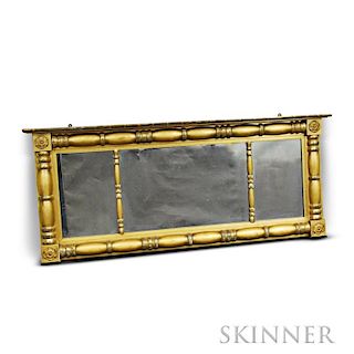 Classical-style Gilt Split-baluster Overmantel Mirror