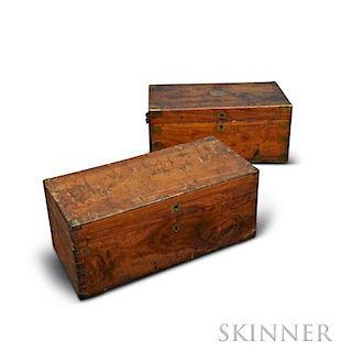 Two Brass-bound Camphor Chests