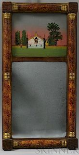 Federal Paint-decorated Split-baluster Mirror