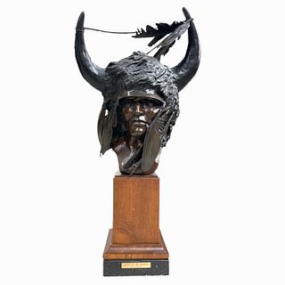 Fritz White "Spirit Of Bighorn" Bronze Bust