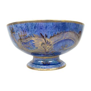 Wedgwood Lustre Chinese Dragon Large Footed Bowl