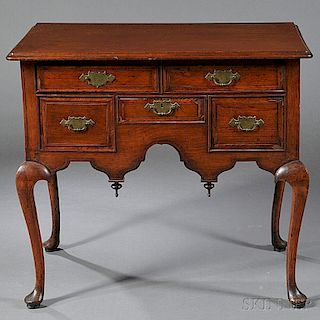 Queen Anne Walnut Inlaid Dressing Table