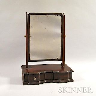 Chippendale Mahogany Block-front Dressing Mirror