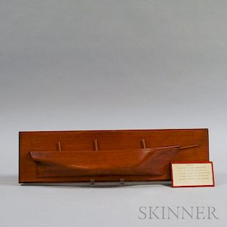 Carved Pine Half-hull Ship's Model of the Clipper Surprise