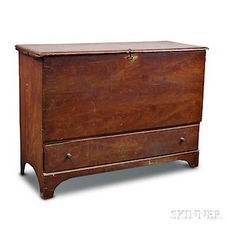 Grain-painted Pine One-drawer Blanket Chest