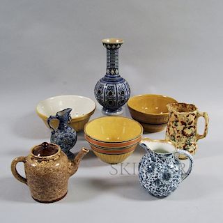 Eight Ceramic Items