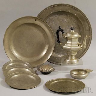 Nine Pieces of Mostly Pewter