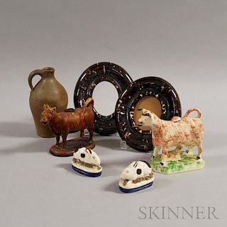 Seven Decorative Ceramic Items