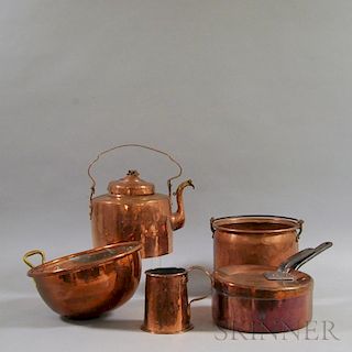 Five Copper Domestic Items