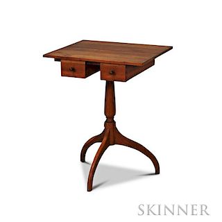 Shaker-style Cherry Two-drawer Stand