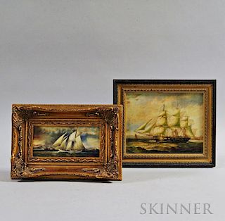 Two Framed Ship Portraits