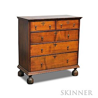 William & Mary Maple Chest of Drawers