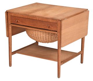 Wegner Designed Danish Mid Century Modern Sewing Table
