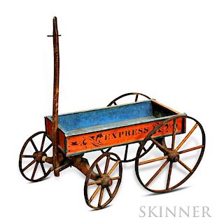 Painted and Stenciled "Express" Wagon