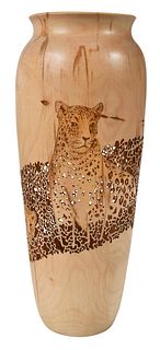 Frank Sudol 'Leopard' Vase