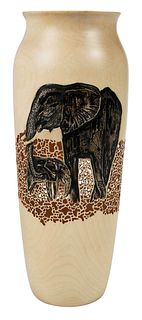 Frank Sudol Turned 'Elephant' Vase
