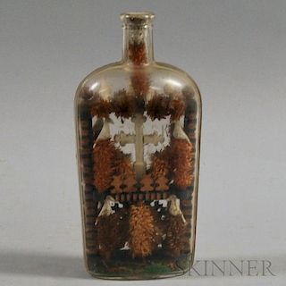 Colorless Glass Flask Whimsy