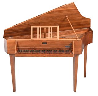 Wittmayer Mid Century Fruitwood Harpsichord
