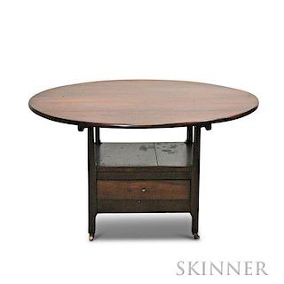 Cherry Round-top Hutch Table