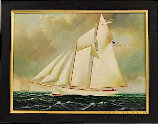 D. Tayler (American, 20th Century)       Yacht Race.