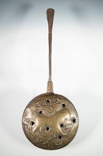 17TH C. CONTINENTAL BED WARMING PAN