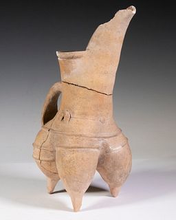 CHINESE NEOLITHIC POTTERY THREE LEGGED JUG (GUI) DAWENKOU CULTURE, 2ND HALF 4TH MILLENNIUM BC, SHANGDONG PROVINCE