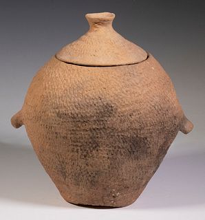 CHINESE NEOLITHIC COVERED JAR