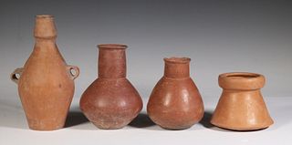 (4) NEOLITHIC CHINESE POTTERY VESSELS, SIWA / LATE YANGSHAO CULTURE, (1500-1000 BC)