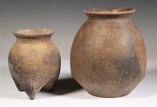 (2) CHINESE ARCHAIC CLAY POTS