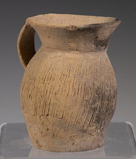 CHINESE ARCHAIC POTTERY POURING VESSEL