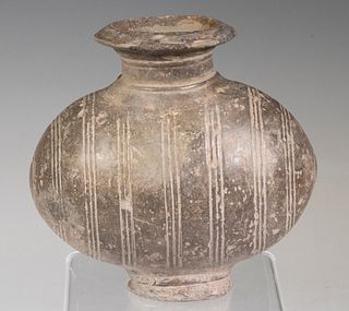 CHINESE QIN OR HAN POTTERY OFFERING JAR