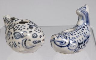 (2) 15TH C. VIETNAMESE BIRD FORM WATER DROPPERS