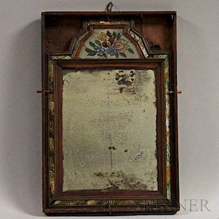 Framed Reverse-painted Courting Mirror