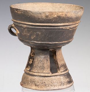 KOREAN POTTERY RITUAL CUP, SILLA, 380-600 AD