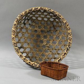 Two Woven Splint Baskets
