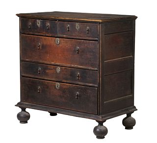 WILLIAM & MARY PAINTED CHEST
