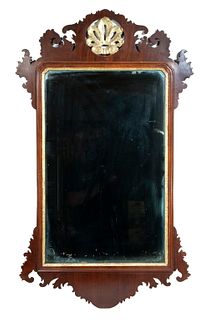 CHIPPENDALE MIRROR WITH MEDALLION